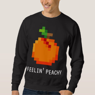 Grappige Pixel Peach - Retro 8 - Bit Arcade Gamer  Trui