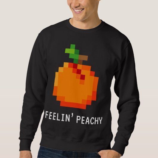 Grappige Pixel Peach - Retro 8 - Bit Arcade Gamer  Trui (Voorkant)