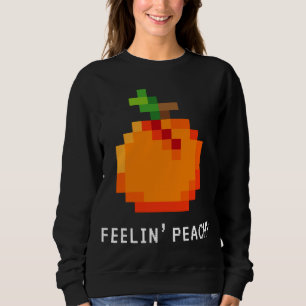 Grappige Pixel Peach - Retro 8 - Bit Arcade Gamer  Trui