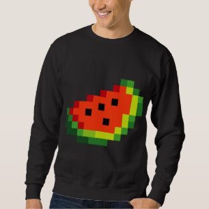 Grappige Pixel Watermelon - Retro 8 - Bit Arcade G Trui