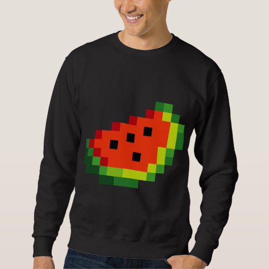 Grappige Pixel Watermelon - Retro 8 - Bit Arcade G Trui (Voorkant)