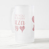 Grappige Pizza Beer Mok Valentijnsdag cadeaus voor (Voorkant links)
