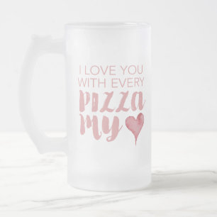 Grappige Pizza Beer Mok Valentijnsdag cadeaus voor