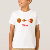 Grappige Pizza Berekening Gepersonaliseerd T-shirt (Voorkant)