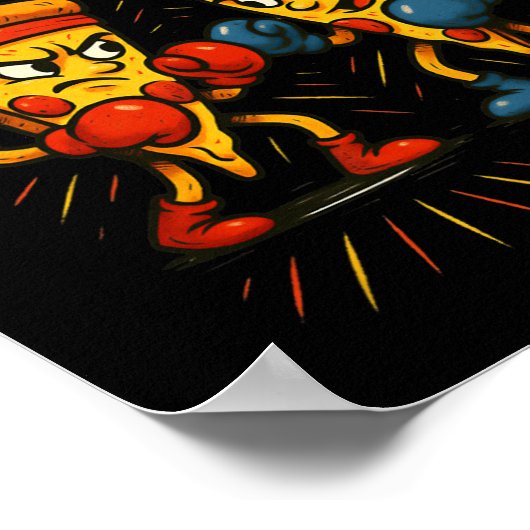 Grappige Pizza Boxing Meme - Je wilt Pizza Me Poster (Hoek)