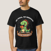 Grappige Pizza Dinosaurussen Lover Schattigee Dino T-shirt (Voorkant)