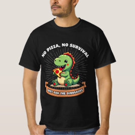 Grappige Pizza Dinosaurussen Lover Schattigee Dino T-shirt