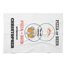 Grappige Pizza en Bier Venn Diagram Naam Aanpasbar