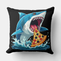 Grappige Pizza Eten Haai