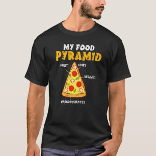 Grappige Pizza Fastfood Taart Eater Foodie Mijn Et T-shirt