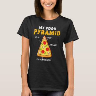 Grappige Pizza Fastfood Taart Eater Foodie Mijn Et T-shirt
