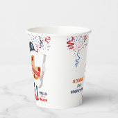 Grappige Pizza Feestje Papieren Bekers (Links)