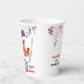 Grappige Pizza Feestje Papieren Bekers (Rechts)