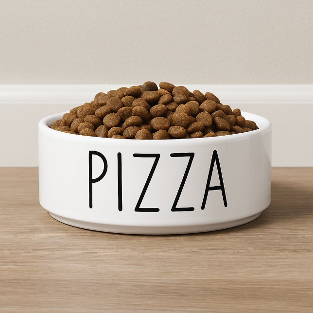 Grappige Pizza Hond Voerbakje (Funny Pizza Dog Bowl)