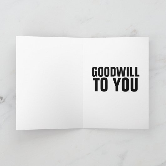 GRAPPIGE PIZZA KERSTKAARTEN KAART (Binnen)