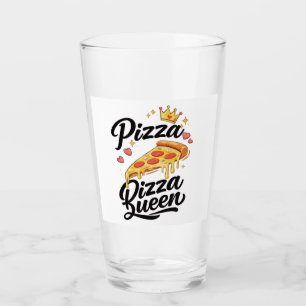 Grappige Pizza Koningin Kookmok voor Vrouwen Cute Glas