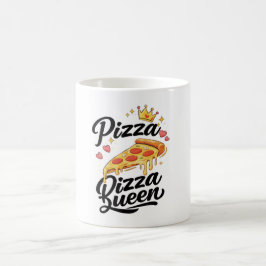 Grappige Pizza Koningin Kookmok voor Vrouwen Leuk  Koffiemok