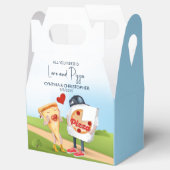 Grappige Pizza Liefde Bedankdoosjes (Geopend)