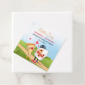 Grappige Pizza Liefde Bedankjes Labels (In situ)