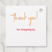 Grappige Pizza Liefde Bedankjes Labels (Achterkant)