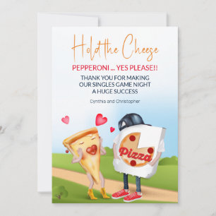 Grappige Pizza Liefde Bedankkaart
