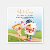 Grappige Pizza Liefde Servet (Voorkant)
