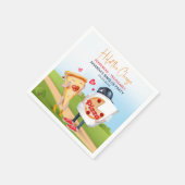 Grappige Pizza Liefde Servet (Hoek)