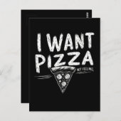 Grappige Pizza Lover Quote Briefkaart (Voorkant / Achterkant)