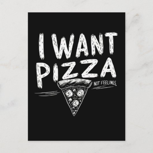 Grappige Pizza Lover Quote Briefkaart (Voorkant)