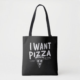 Grappige Pizza Lover Quote Tote Bag