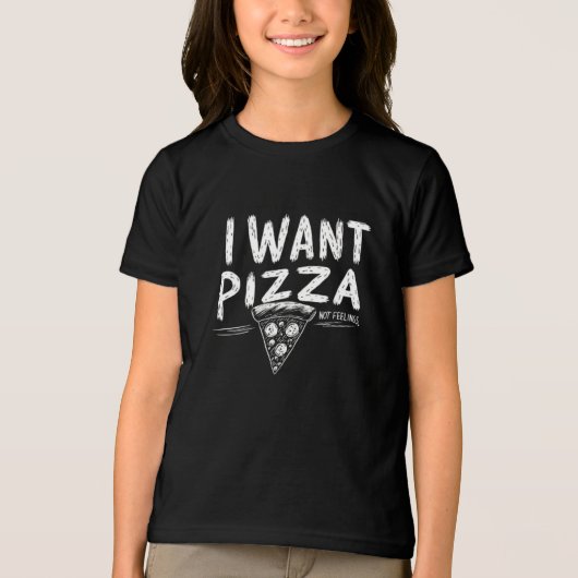 Grappige Pizza Lover Quote Tri-Blend Shirt (Voorkant)