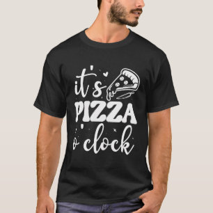 Grappige Pizza Oâ´Clock Art Kinder Mannen Vrouwen T-shirt