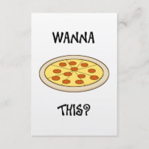 Grappige Pizza Party Uitnodiging