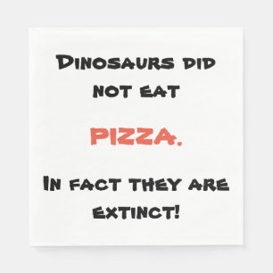 Grappige pizza servetten