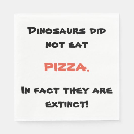 Grappige pizza servetten (Voorkant)