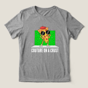grappige pizza Tri-Blend shirt