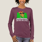 grappige pizza Tri-Blend shirt (Voorkant)
