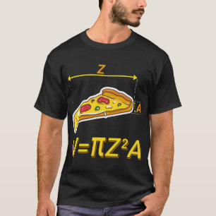 Grappige Pizza Wiskunden Nerds Design Volume Berek T-shirt