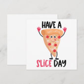 Grappige Pizza Woordgrap Notitiekaartje (Voorkant / Achterkant)