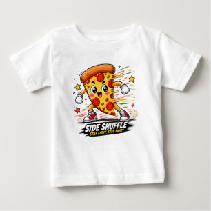 Grappige Pizza Zijwaartse Shuffle Workout Cartoon