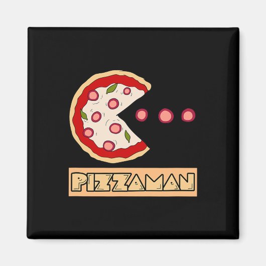 Grappige Pizzagrappen Magneet (Voorkant)