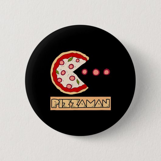 Grappige Pizzagrappen Ronde Button 5,7 Cm (Voorkant)