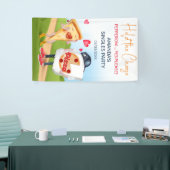 Grappige Pizzaliefde Spandoek (Beurs)