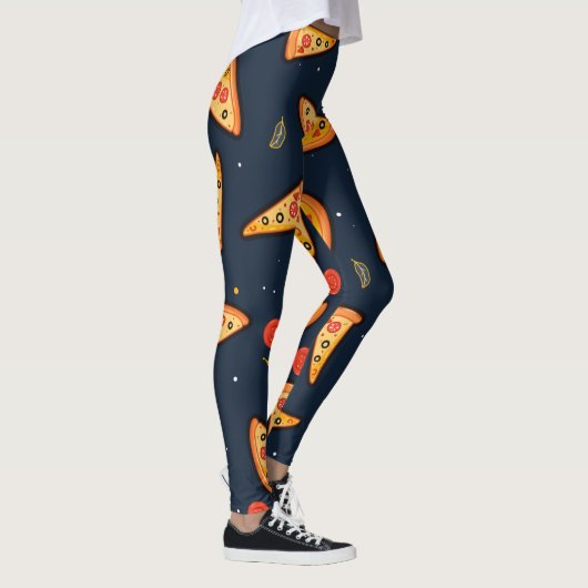Grappige pizzapunt kousen leggings (Rechts)