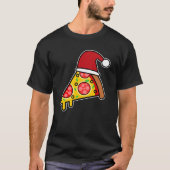 GRAPPIGE PIZZASLICE KERSTMAN T-SHIRT (Voorkant)