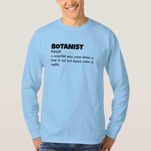Grappige Plant Bioloog Definitie T-shirt (Voorkant)