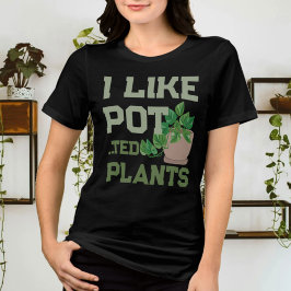 Grappige Plant liefhebber Ik hou van pottenbakken  Tri-Blend Shirt