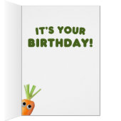 Grappige plantaardige verjaardag sla selderij-brat (Binnen (Rechts))