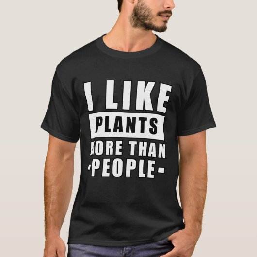 Grappige Planten Citaat T-shirt (Voorkant)