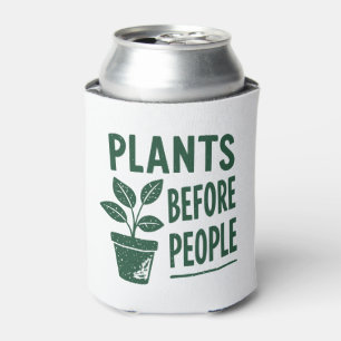 Grappige Planten Voor Mensen Vintage Inktstempel K Blikjeskoeler